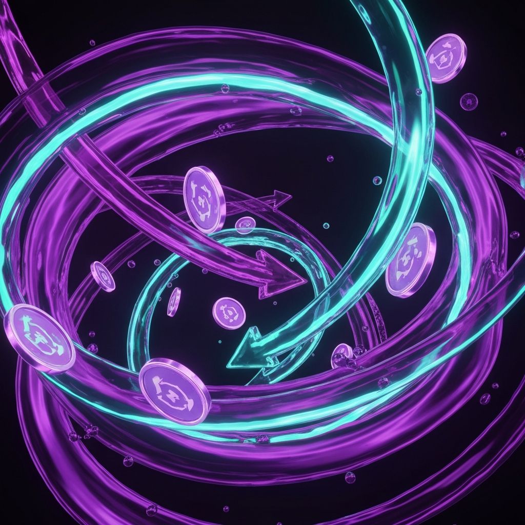 Solana liquidity pools swirling